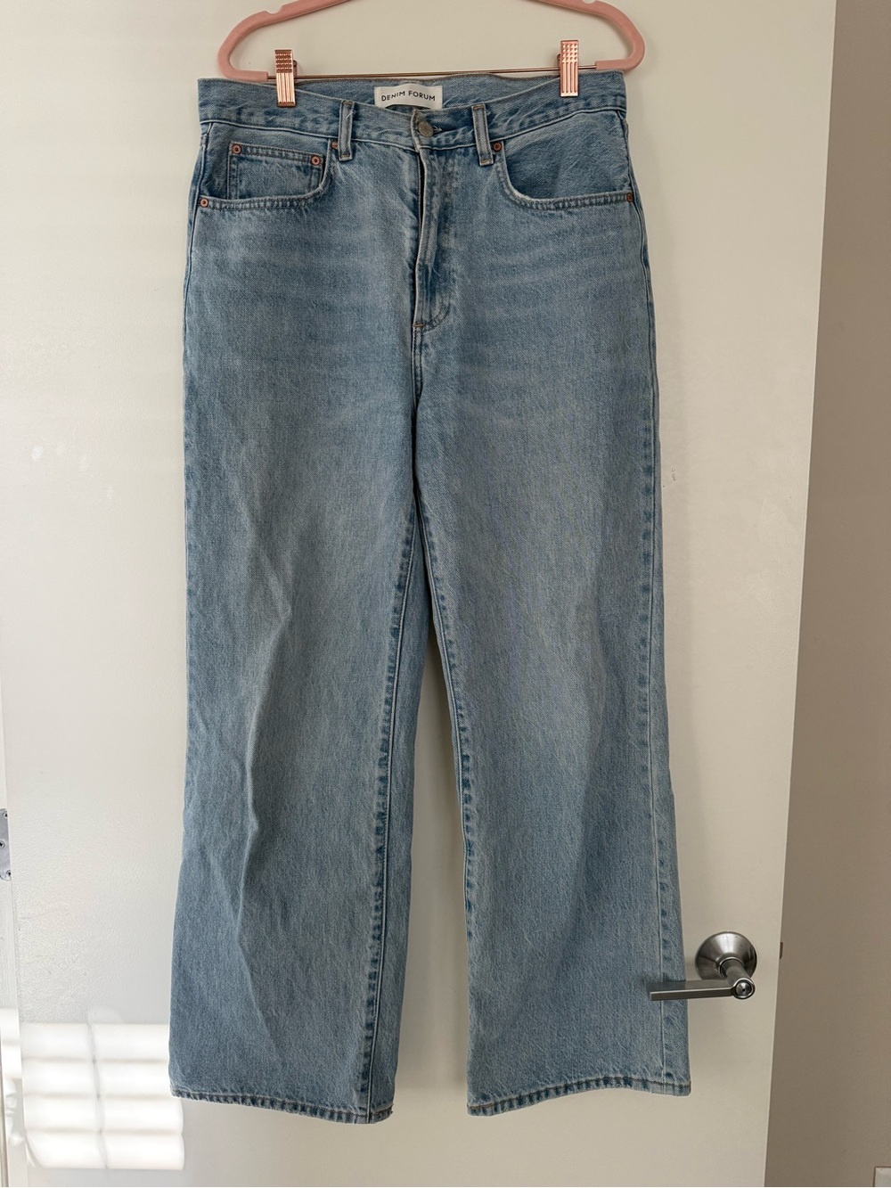 Denim Forum Farrah High Rise Wide-Leg Women's Jeans - Picture 2 of 4